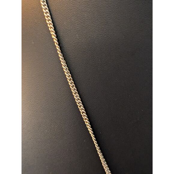 Vintage Tiger's Eye Gemstone Floral Filigree Oval Brooch/Pendant on 12K GF Chain - Picture 6 of 7